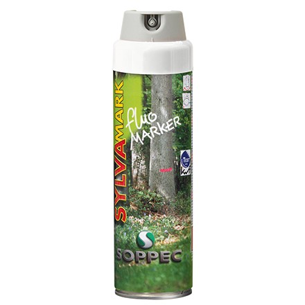 Forstmarkierspray von Soppec Fluo Marker in Farbe Weiss 500ml