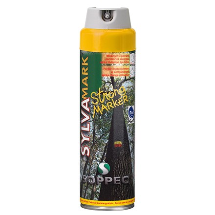 Forstmarkierspray von Soppec Strong Marker in Farbe gelb 500ml für langfristige Markierung